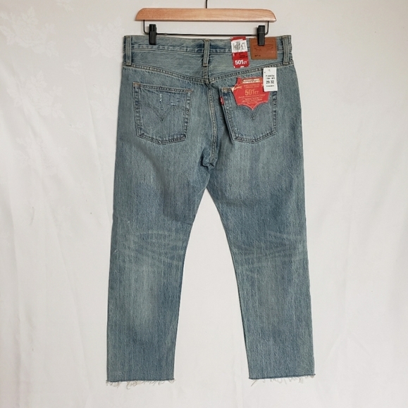 NWT Levi's 501CT Cropped Tappered Jeans - Picture 2 of 7